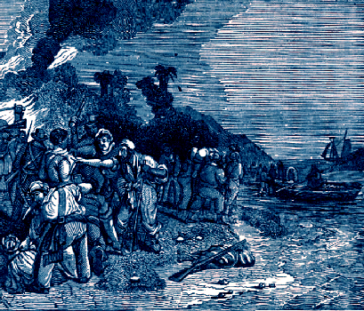 Retreat of the Pirates and Death of Capt. Davis